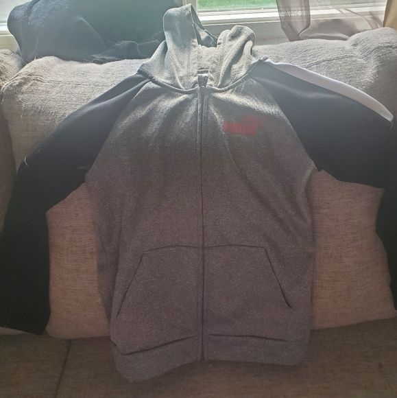 Kids Puma Zippered Hoodie - Picture 1 of 4